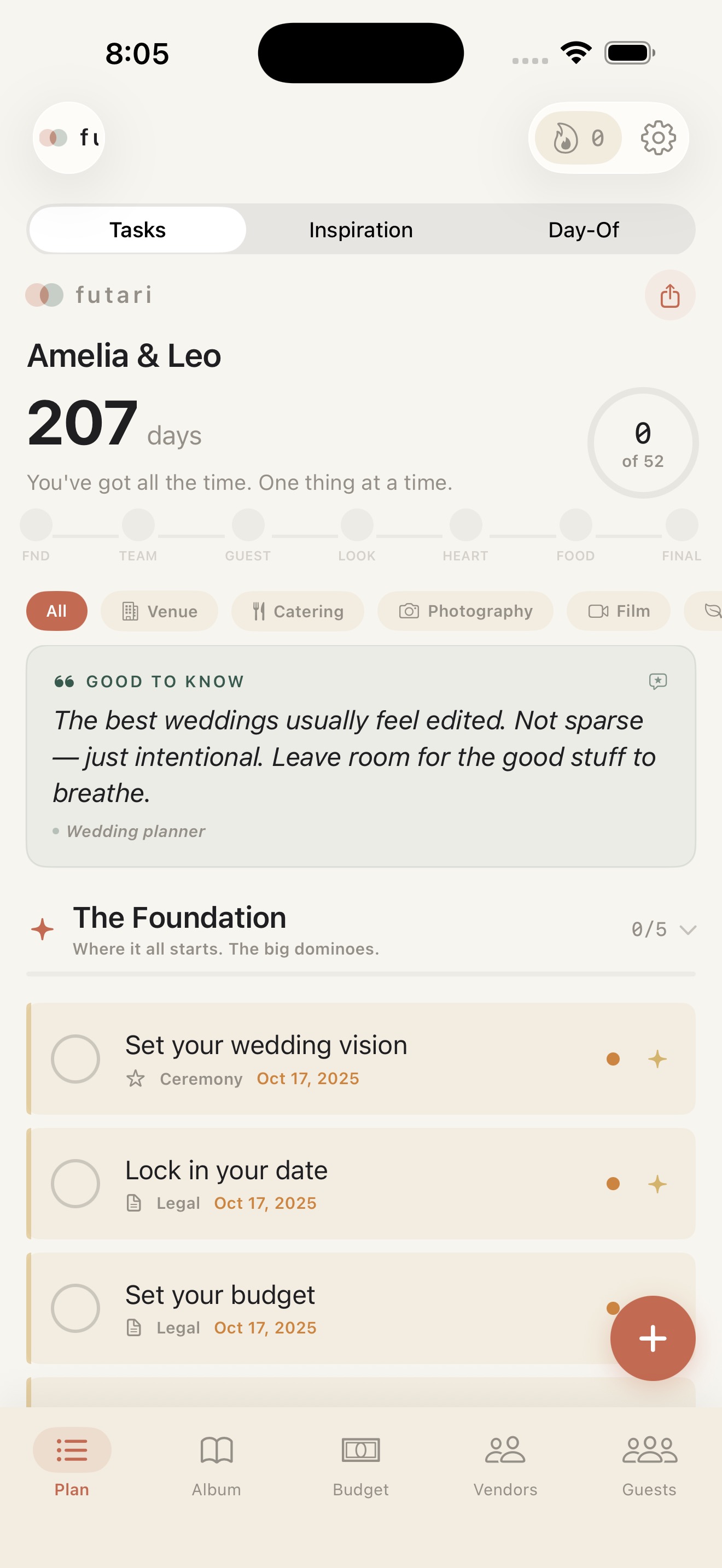 Plan your wedding together